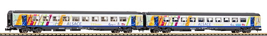 N-2er Set Corailwagen ALSACE 1. + 2. Klasse SNCF VI
