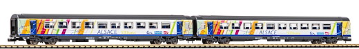 N-2er Set Corailwagen ALSACE 2x 2. Klasse SNCF VI