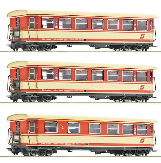3-tlg. Set: Personenwagen, ÖBB