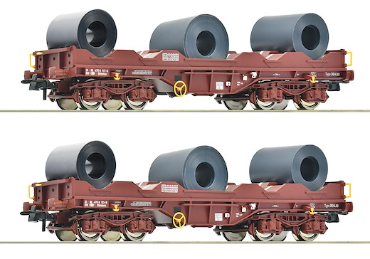 2-tlg. Set: Coiltransportwagen, SNCB