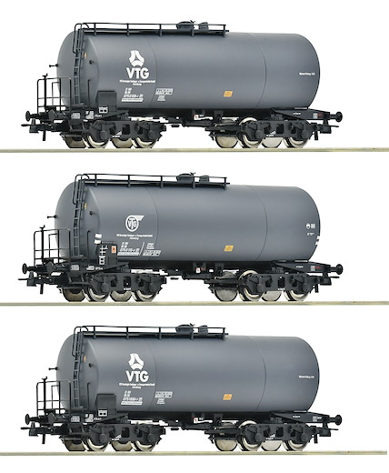 3-tlg. Set: Kesselwagen, VTG/DB