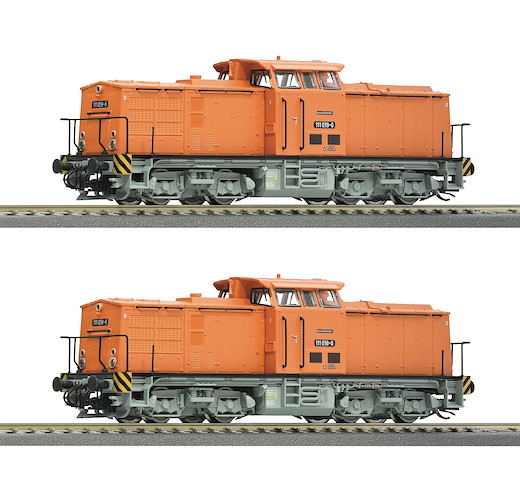 2-tlg Set: Diesellokomotiven 111 018-8 und 111 019-6, DR