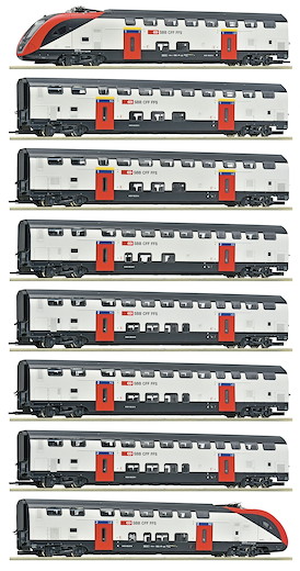 8-tlg. Set: Fernverkehrs-Doppelstockzug RABe 502, SBB