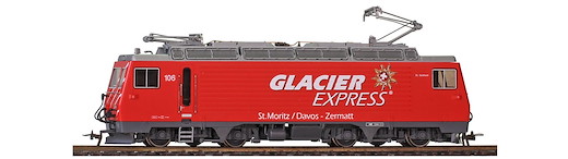 MGB HGe 4/4 II 106 Universallok „Glacier Express“, RhB