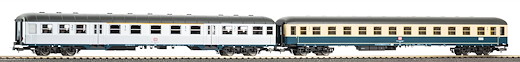 2er Set Nahverkehrswagen 1./2. Klasse und 2. Klasse "Silberlinge" DB IV