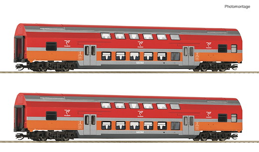 2-tlg. Set: Doppelstockwagen, Polregio, Privatbahn