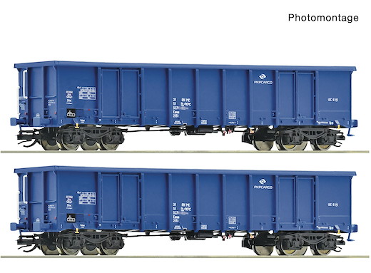 2-tlg. Set: Offene Güterwagen, PKP Cargo