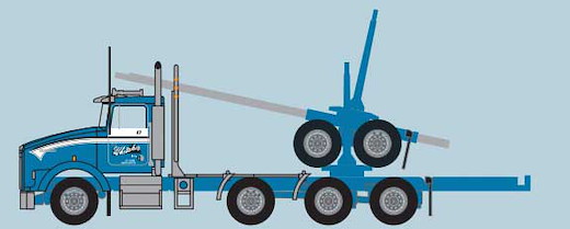Log Truck w/Trlr G.Whtkr1