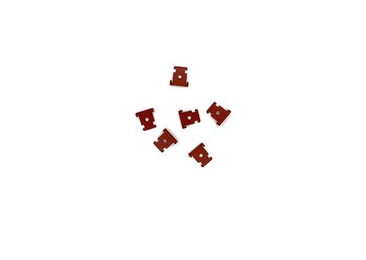 Halteplatte rot  6 St