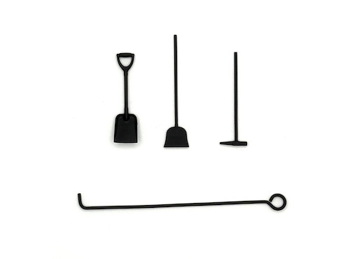 Hammer, Besen, Schaufel, Hake