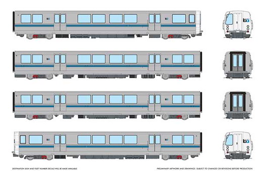 BART DCC C-B-B-C Train