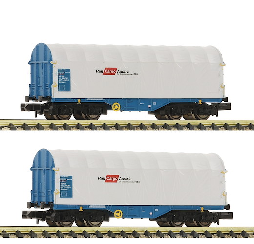 2-tlg. Set Schiebeplanenwagen Bauart Shimms, ÖBB (Rail Cargo Austria)