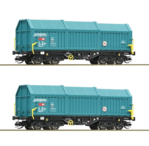 2-tlg. Set: Teleskophaubenwagen, SBB