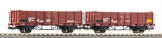 2er Set Offener Güterwagen FS V mit Graffiti
