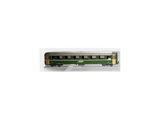 N 1:150 RhB - Carrozza 1' classe RhB Lackierung Grün ep.IV , A1239