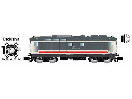 N 1:160 - Locomotiva Diesel D445 Lackierung "Intercity", 4 luci basse, 3' serie, FS ep.VI - SOUND
