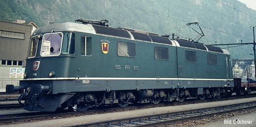 SBB E-Lok Re 6/6 11601 Prototyp, Wolhusen, grün  Ep. IV, ACS