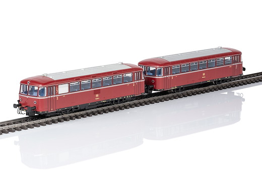 Schienenbus mit Steuerwagen Baureihe 798 und 998, DB