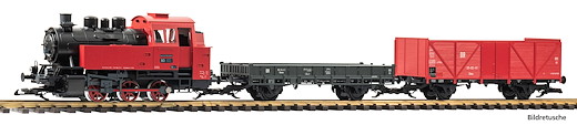 G Start-Set Güterzug BR 80 + 2 Güterwagen DR