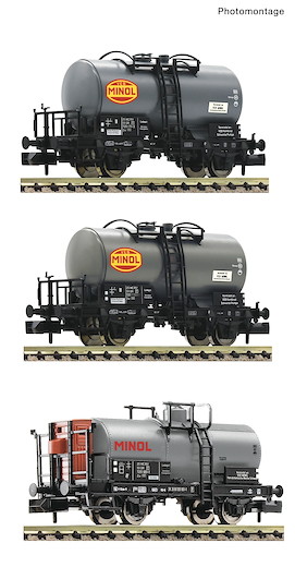 3-tlg. Set: Kesselwagen, DR