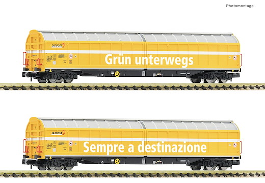 2-tlg. Set: Grossraum-Schiebewandwagen, Wascosa, Privatbahn