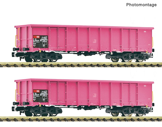 2-tlg. Set: Offene Güterwagen, SBB