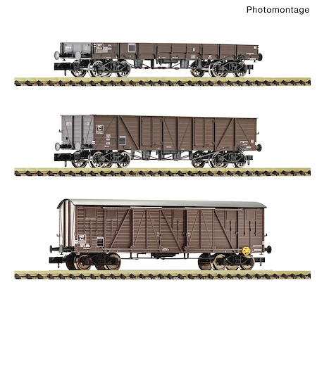 3-tlg. Set: Güterwagen, SNCF