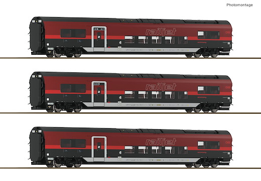 3-tlg. Set 2: Railjet 2, ÖBB