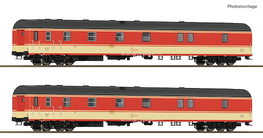 2-tlg. Set: Bahnpostwagen „Postschnellzug“, ÖBB