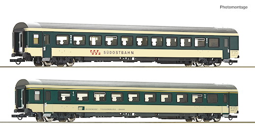 2-tlg. Set 2: Reisezugwagen „Voralpen-Express“, SOB/BT