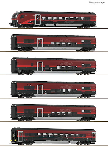 6-tlg. Set 1: Railjet 2, ÖBB