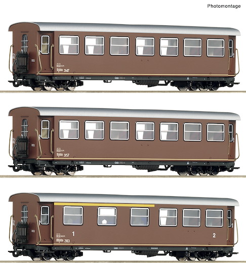 3-tlg. Set: Personenwagen, ÖBB