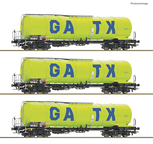 3-tlg. Set: Kesselwagen, GATX