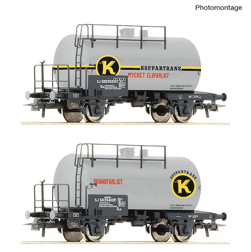 2-tlg. Set: Kesselwagen, SJ