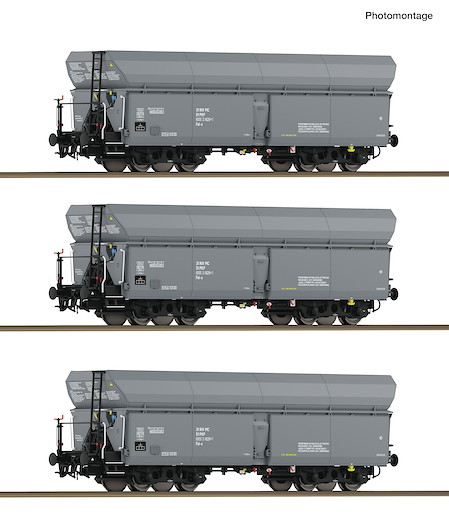 3-tlg. Set: Selbstentladewagen, PKP
