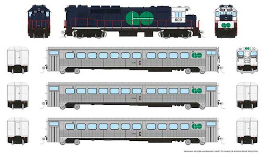 GO Transit Set DCC Blue 1