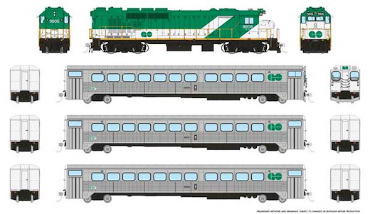 GO Transit Set DCC Green2