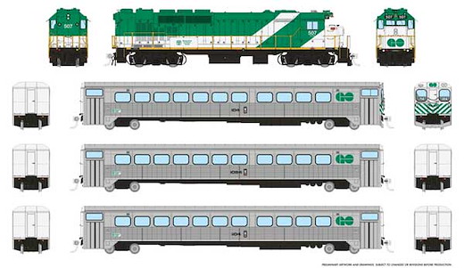 GO Transit Set DCC Green2