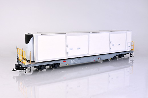 RhB Sb 656 16 Containertragwagen "Überraschungsbeschriftung"