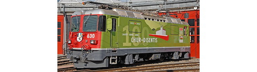 RhB Ge 4/4 II 630 Universallok "100 Jahre Chur - Disentis"