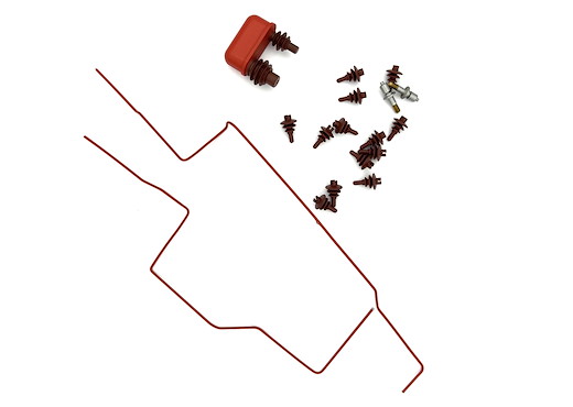 Dachleitung, Isolatoren, Pfei