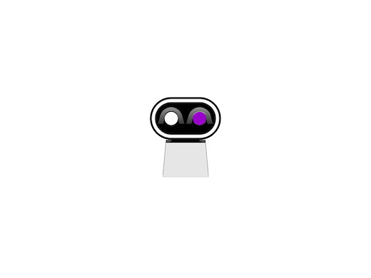 SNCF - Zwergsignal mit 2 LEDs (Weiss+Violett)