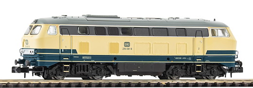 N Sound-Diesellokomotive BR 216 DB IV, inkl. PIKO Sound-Decoder