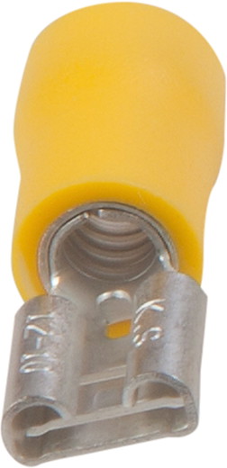 Flachsteckhülse gelb 6.3 x 0.8 mm