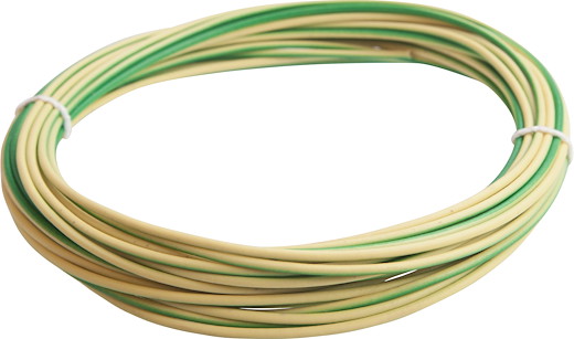 Litzen Kabel 1.00 mm² Grün/Gelb 10 Meter