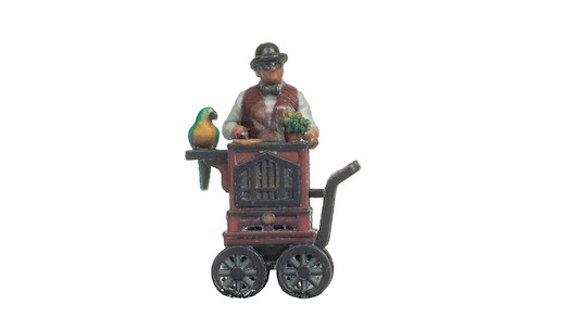 Drehorgelspieler, 3D-Master-Einzelfigur
