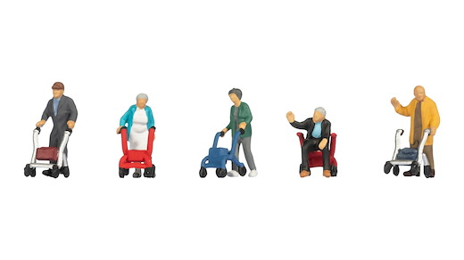 Senioren mit Rollator