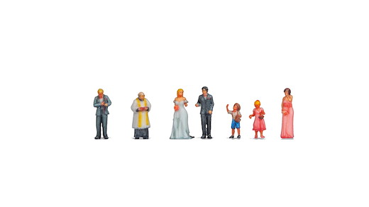Hochzeitspaar, 3D-Farbdruck