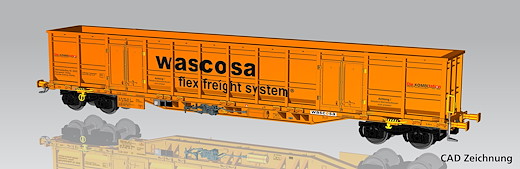 Containertragwagen Sgnns CH-Wasco VI, SBB