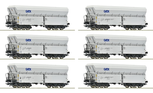 6-tlg. Set: Selbstentladewagen, GATX